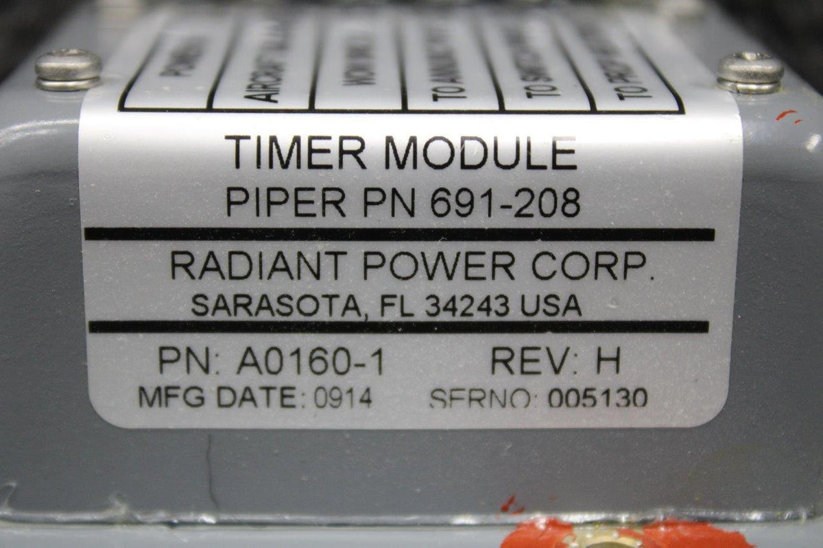 Radiant Power Corp A0160-1 (Alt: 691-208) Radiant Power Solid State De-Ice Timer Module