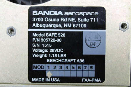 Sandia 305722-00 Sandia Safe528 Avionics Cooling Fan with Mod (Volts: 28)