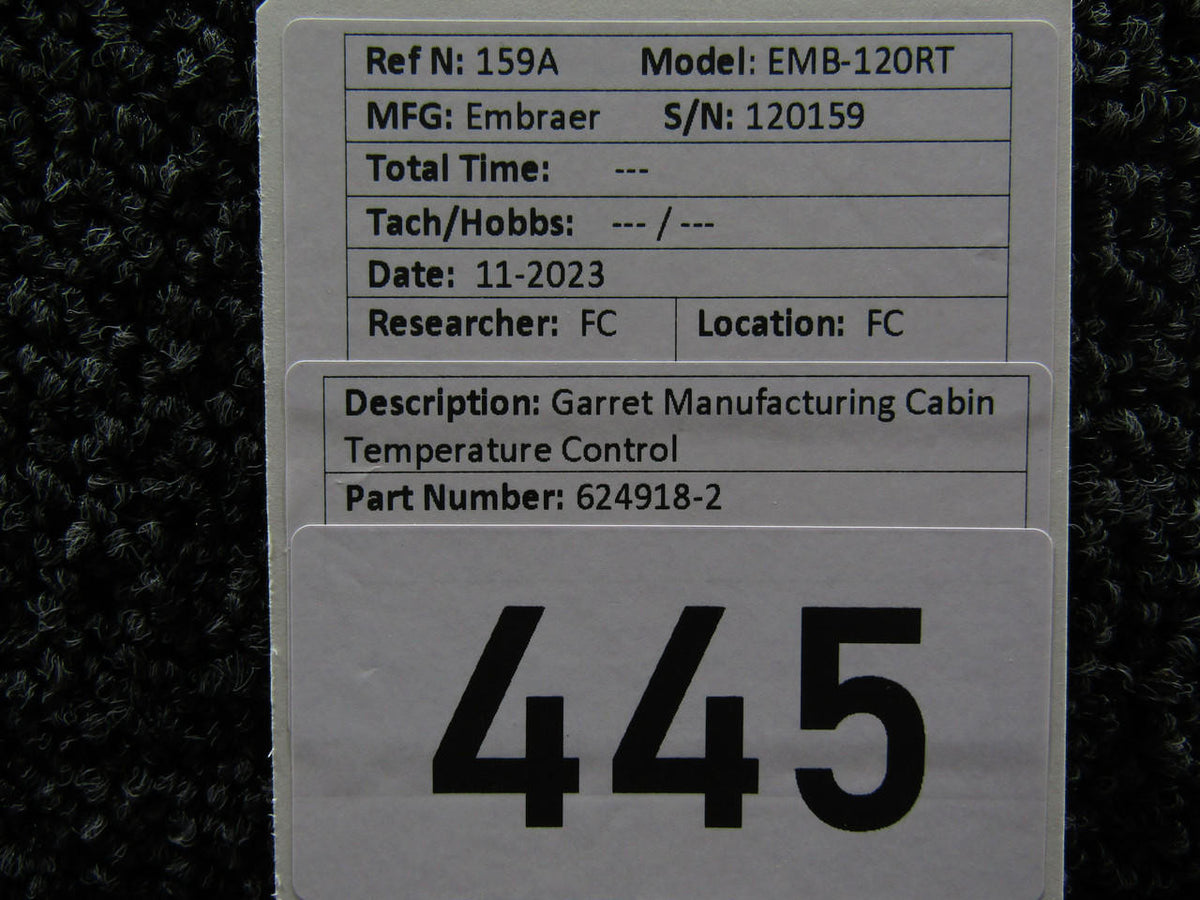 Garrett 624918-2 Garret Series 1 Cabin Temperature Control