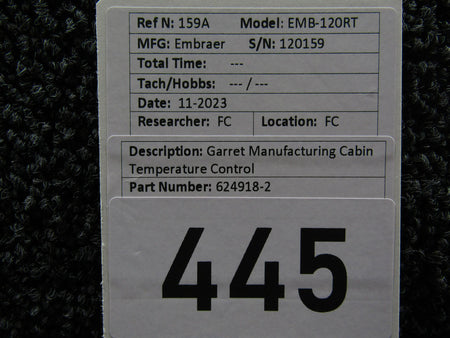 Garrett 624918-2 Garret Series 1 Cabin Temperature Control