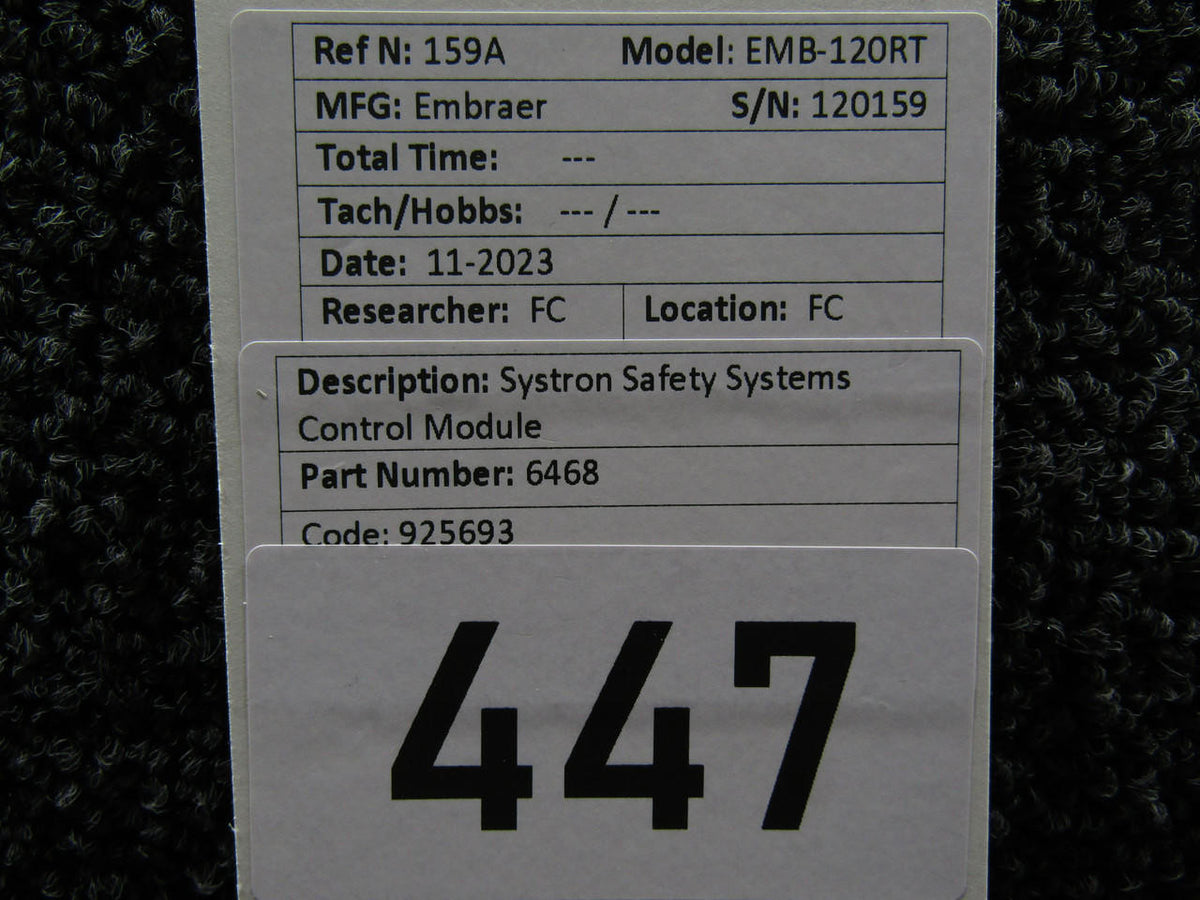 systron 6468  (Alt: 25693) Systron Safety Systems Control Module