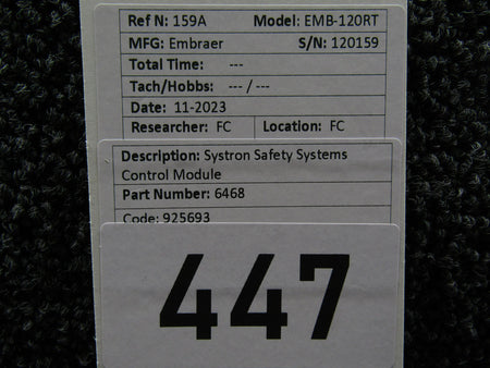 systron 6468  (Alt: 25693) Systron Safety Systems Control Module