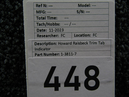 Howard-Raisbeck 1-3811-7 Howard Raisbeck Trim Tab Indicator