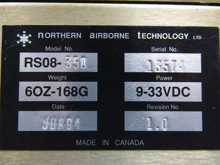 Northern Airborne Technology RS08-350 Northern Airborne Technology Relay Switch Box (Volts: 9-33)