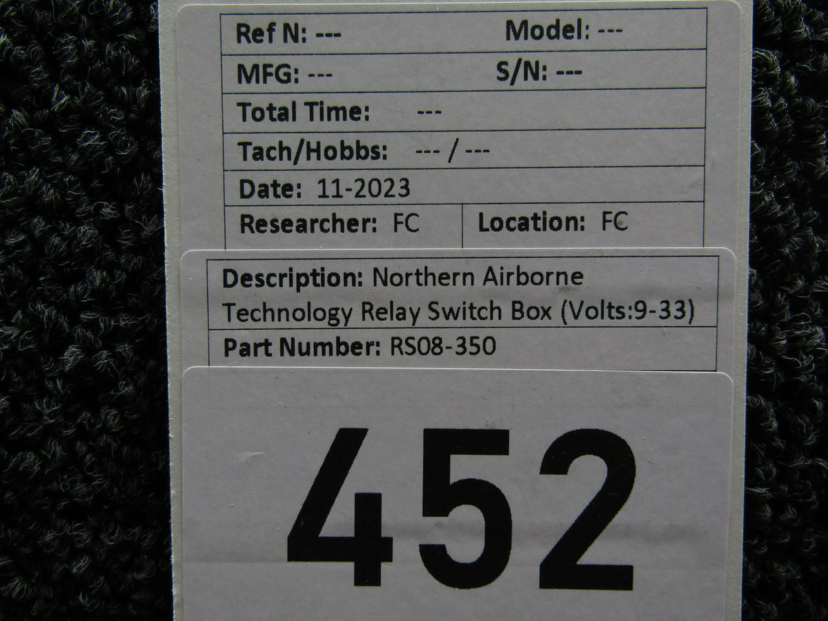 Northern Airborne Technology RS08-350 Northern Airborne Technology Relay Switch Box (Volts: 9-33)