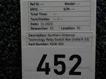 Northern Airborne Technology RS08-350 Northern Airborne Technology Relay Switch Box (Volts: 9-33)