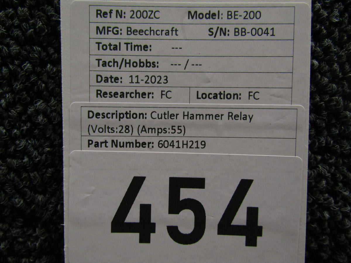 Cutler-Hammer 6041H219 Cutler Hammer Relay (Volts: 28, Amps: 55)