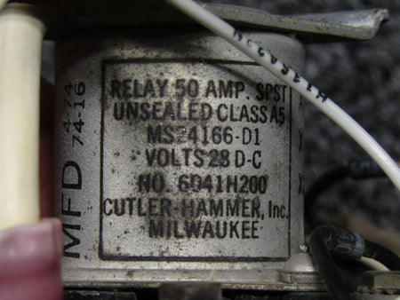 Cutler-Hammer 6041H200 Cutler Hammer Relay (Volts: 28, Amps: 50)