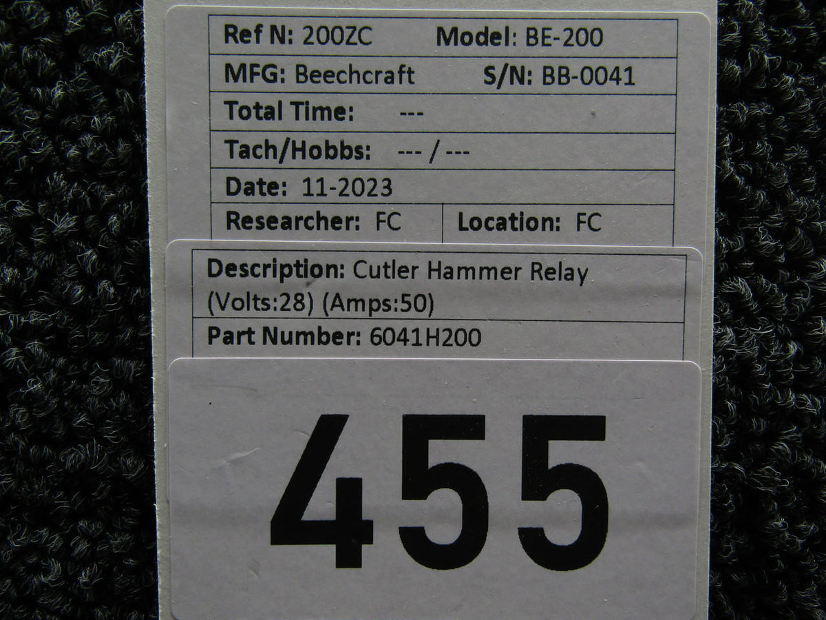 Cutler-Hammer 6041H200 Cutler Hammer Relay (Volts: 28, Amps: 50)