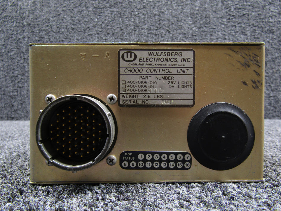 400-0106-000 Wulfsberg C-1000 Control Unit with Modifications