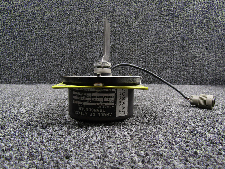 25147A-5 (Alt: 6608263-2) Conrac Angle of Attack Transducer (28V)