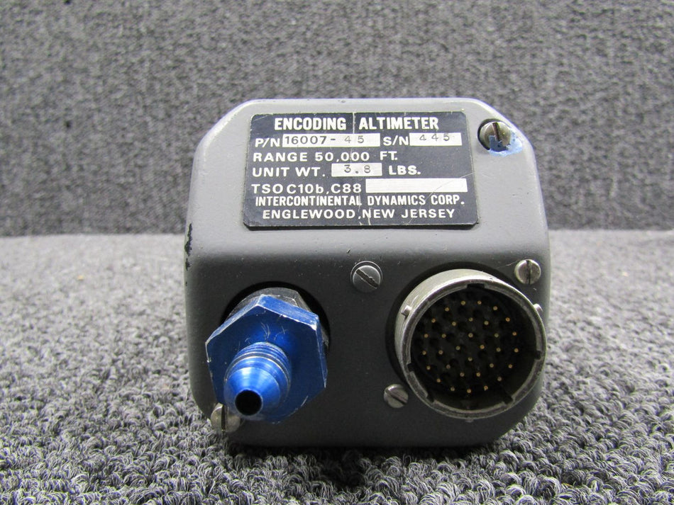 16007-45 Intercontinental Dynamics Encoding Altimeter with Modifications