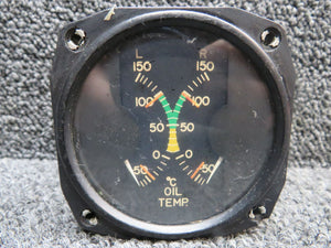 10499-A Electric Auto Lite AN5795-6 Dual Oil Temperature Indicator