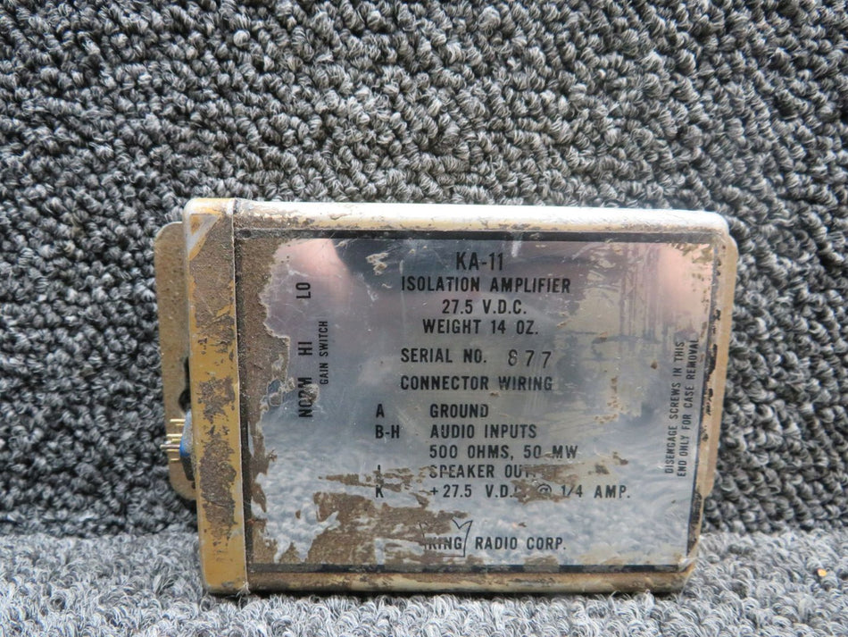 KA-11 King Radio Isolation Amplifier (Volts: 28)