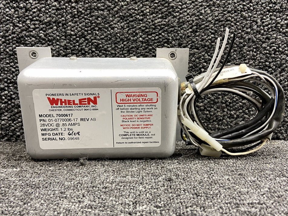 01-0770006-17 Whelen 7000617 Strobe Power Supply (28V)