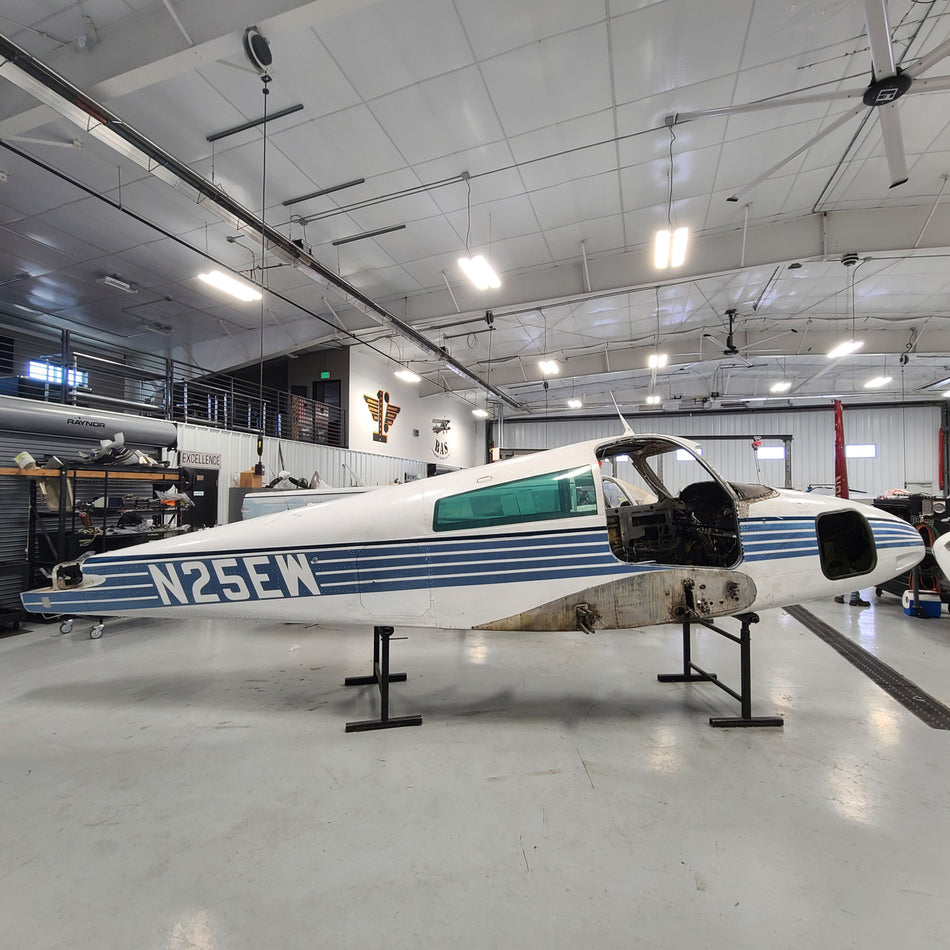 Cessna 310K Fuselage with Bill of Sale, Data Tag, Airworthiness, & Logs