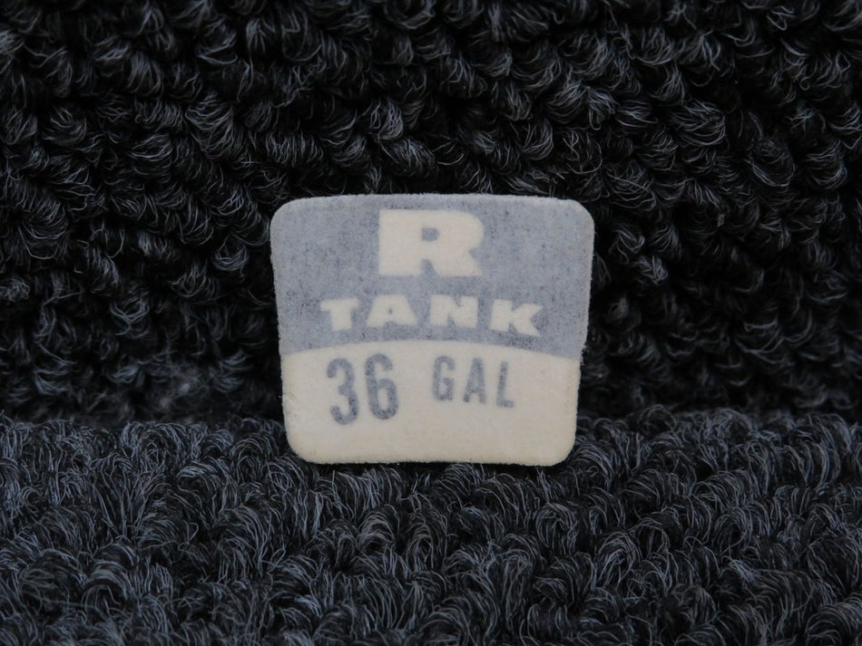 69669-169 Piper Right Fuel Quantity Placard (New Old Stock)
