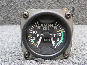 124.1012-7 (Alt: 206-075-678-105) Kratos Oil Temperature-Pressure Indicator