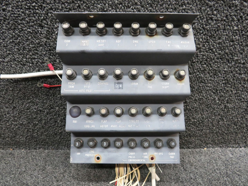 84353-003 Piper PA46-310P Panel Assembly Circuit Breaker Aft (Volts: 28)