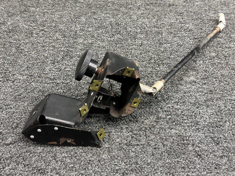 Piper Aircraft Parts 23170-000, 23165-000 Piper PA24-400 Rudder Trim Control Mechanism with Bracket
