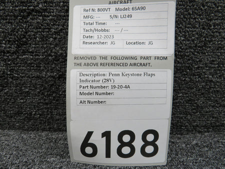 Penn Keystone 19-20-4A Penn Keystone Flaps Indicator (28V)