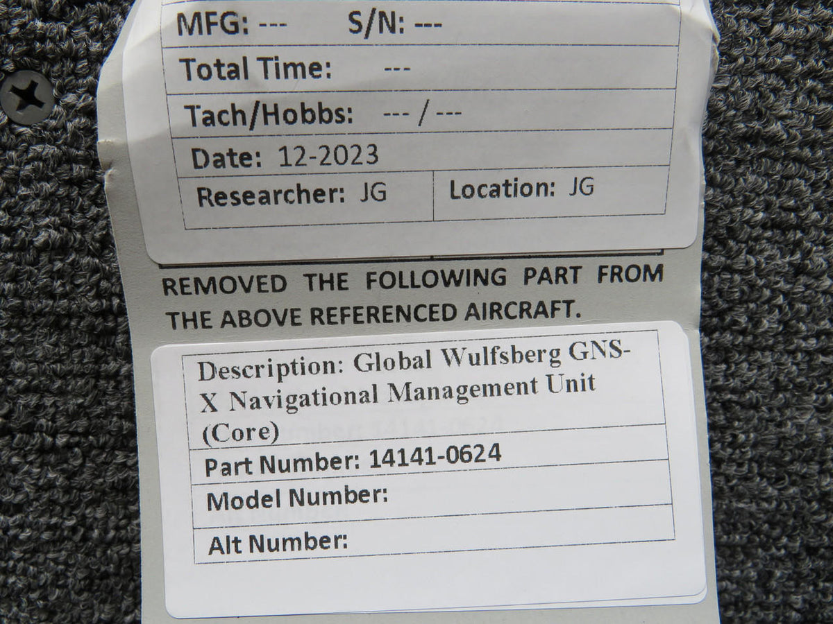 Global-Wulfsberg 14141-0624 Global Wulfsberg GNS-X Navigational Management Unit (Core)