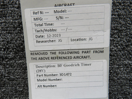 BF Goodrich  3D1472 BF Goodrich Timer (28V)