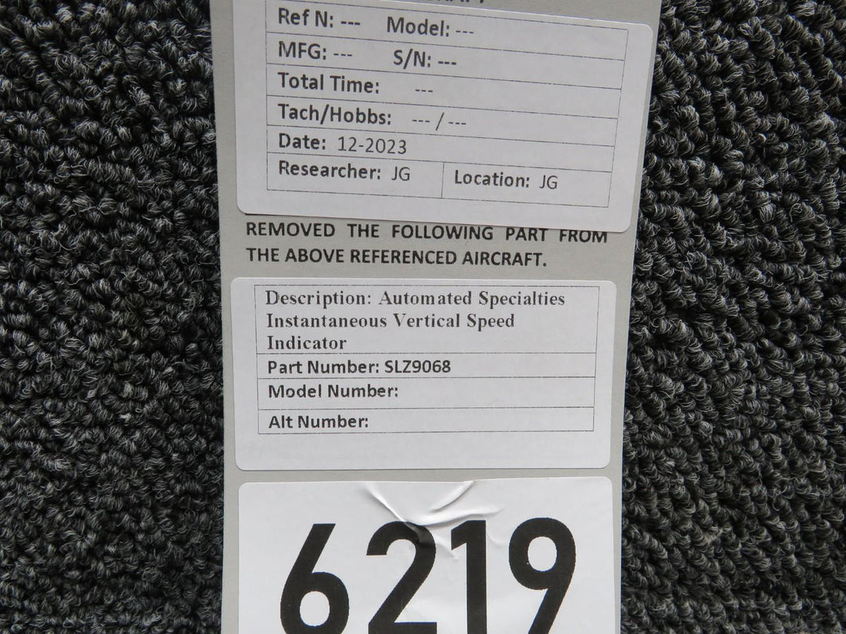 Automated Specialties SLZ9068 Automated Specialties Instantaneous Vertical Speed Indicator