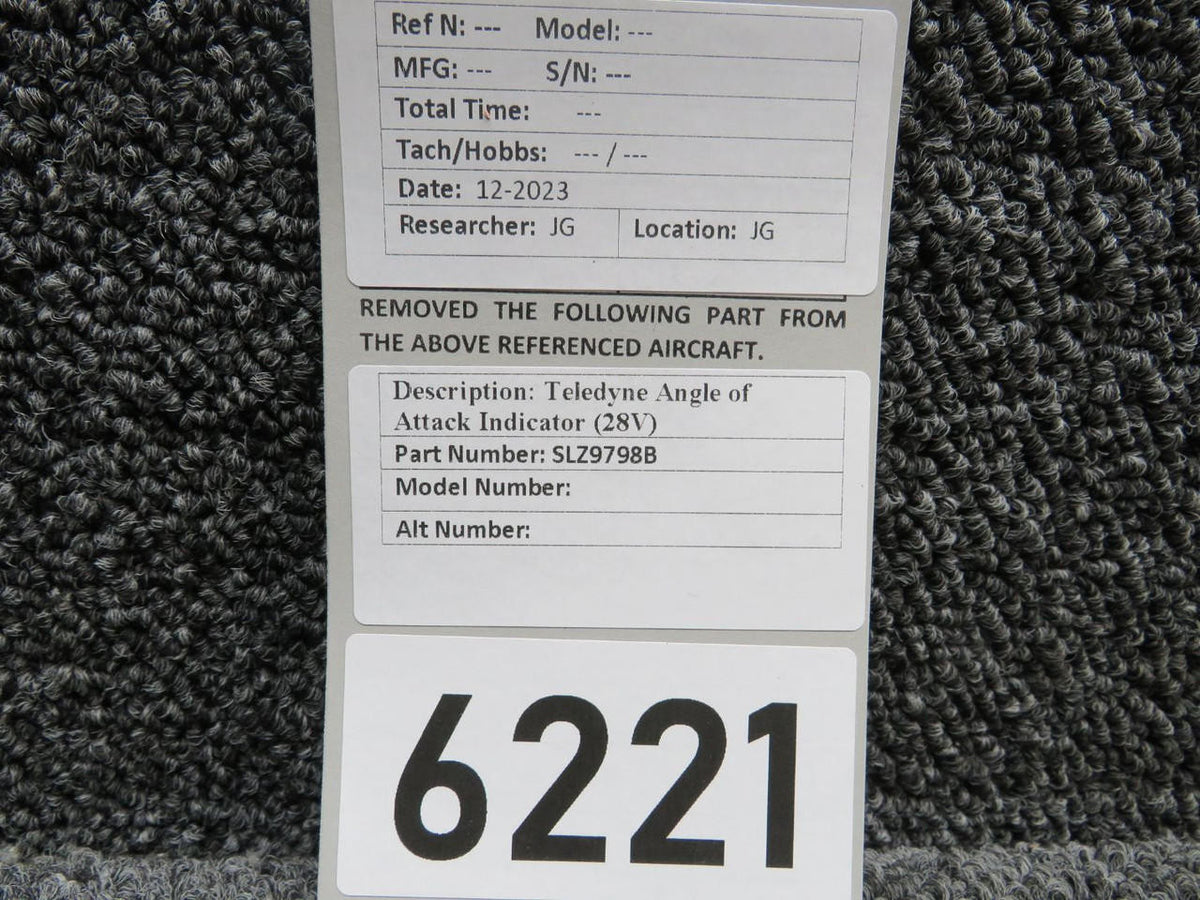 Teledyne SLZ9798B Teledyne Angle of Attack Indicator (28V)