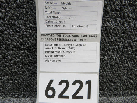 Teledyne SLZ9798B Teledyne Angle of Attack Indicator (28V)