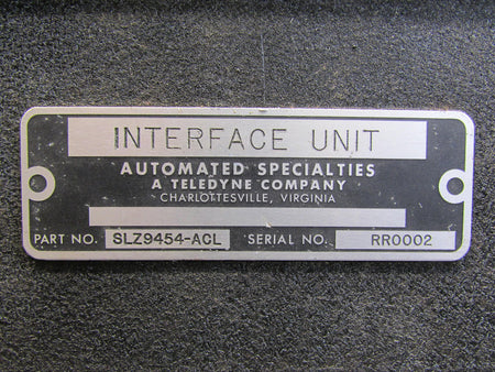 Automated Specialties SLZ9454-ACL Automated Specialties Interface Unit
