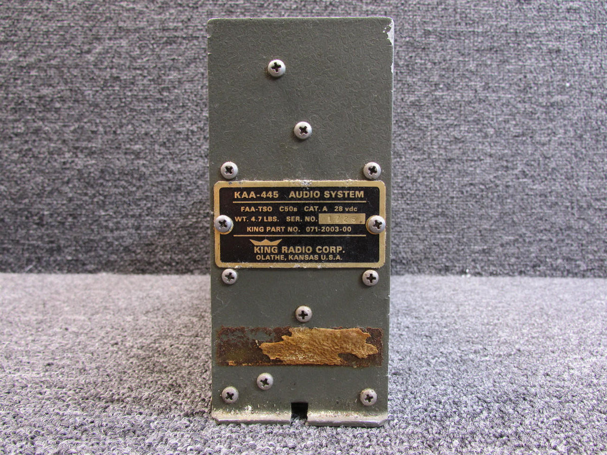 King 071-2003-00 King KAA-445 Audio System (Green)