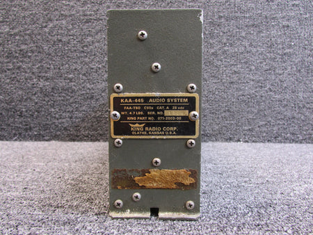 King 071-2003-00 King KAA-445 Audio System (Green)