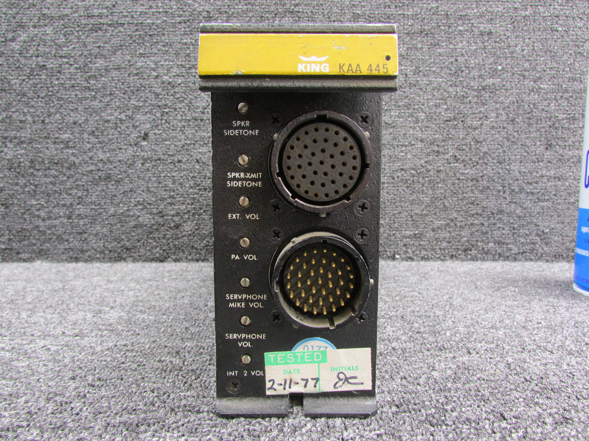King 071-2003-00 King KAA-445 Audio System with Modifications (Black)