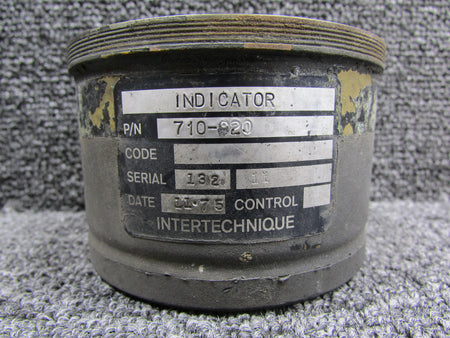 Intertechnique 710-920 Intertechnique Fuel Quantity Indicator (Water Damage on Face) (Core)
