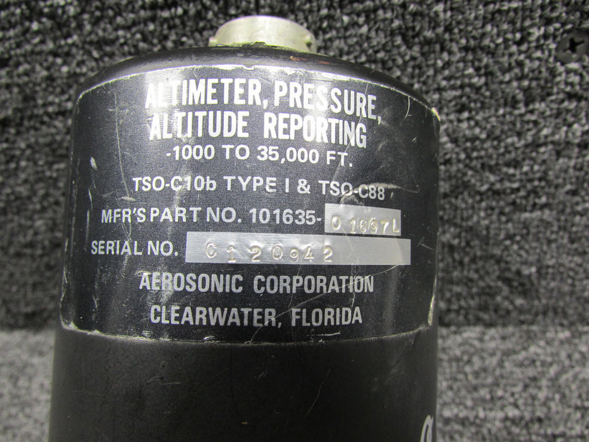 Aerosonic 101627-01696L Aerosonic Altimeter Indicator (Volts:14-28)