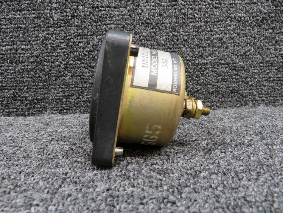Rosemount 510501 (Alt: 550-565) Rosemount 34G Ammeter Indicator (Worn Face)
