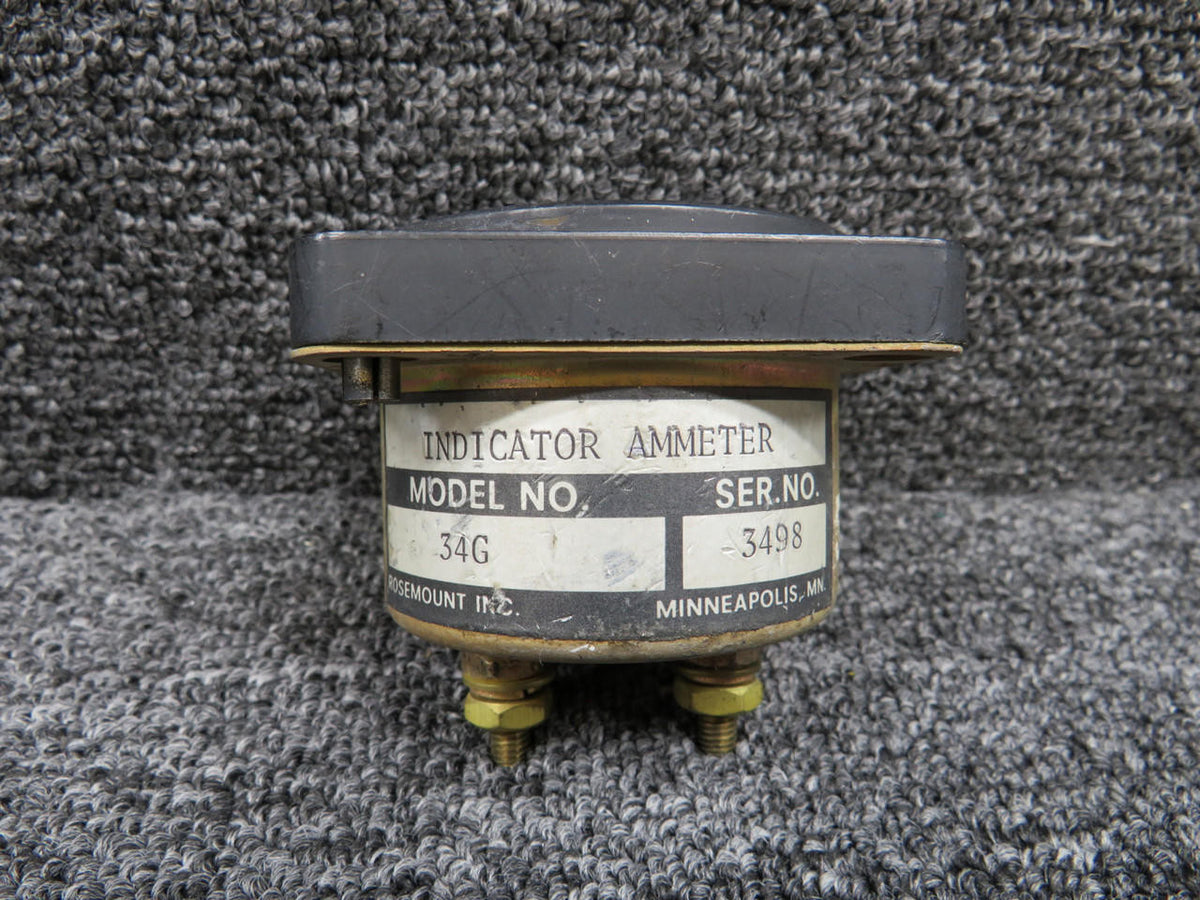 Rosemount 510501 (Alt: 550-565) Rosemount 34G Ammeter Indicator (Worn Face)