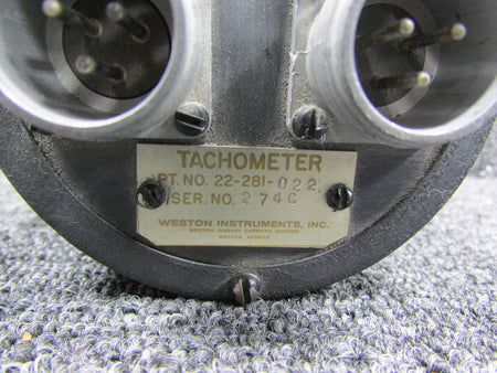 Weston 22-281-022 (Alt: 26-66006-1) Weston Dual Tachometer Indicator