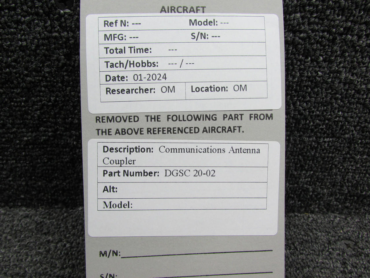 Communication Components DGSC 20-02 Communications Antenna Coupler