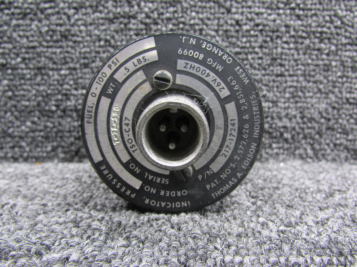 Edison 217-17241 (Alt: 27-66006-1) Edison Fuel Pressure Indicator (Volts: 26)