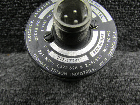 Edison 217-17241 (Alt: 27-66006-1) Edison Fuel Pressure Indicator (Volts: 26)