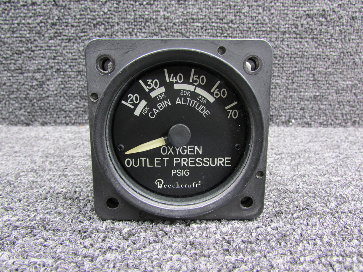 Mid-Continent MD113-1 (Alt: 114-380048-1) Mid-Continent Oxygen Outlet Pressure Indicator