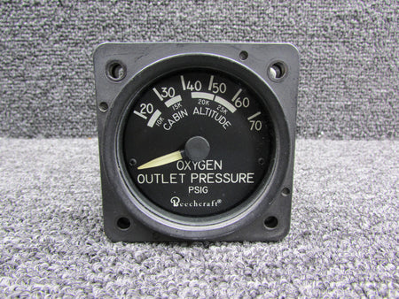 Mid-Continent MD113-1 (Alt: 114-380048-1) Mid-Continent Oxygen Outlet Pressure Indicator