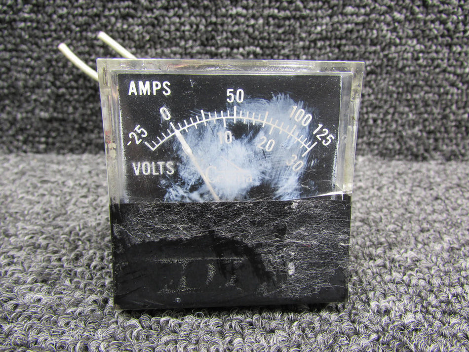 Swearingen 2664-1 Honeywell Ammeter-Voltmeter Indicator (Discolored Lens)