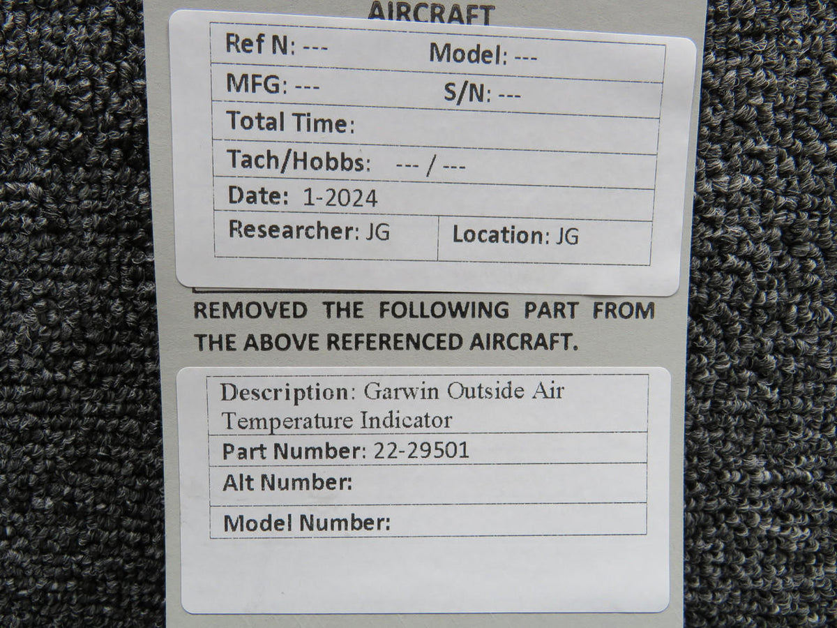 Garwin 22-29501 Garwin Outside Air Temperature Indicator