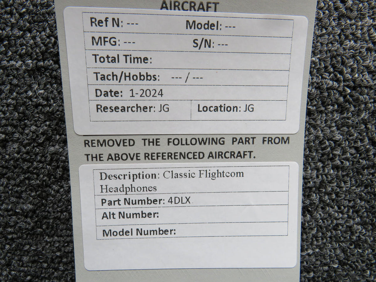 Does Not Apply 4DLX Classic Flightcom Headphones