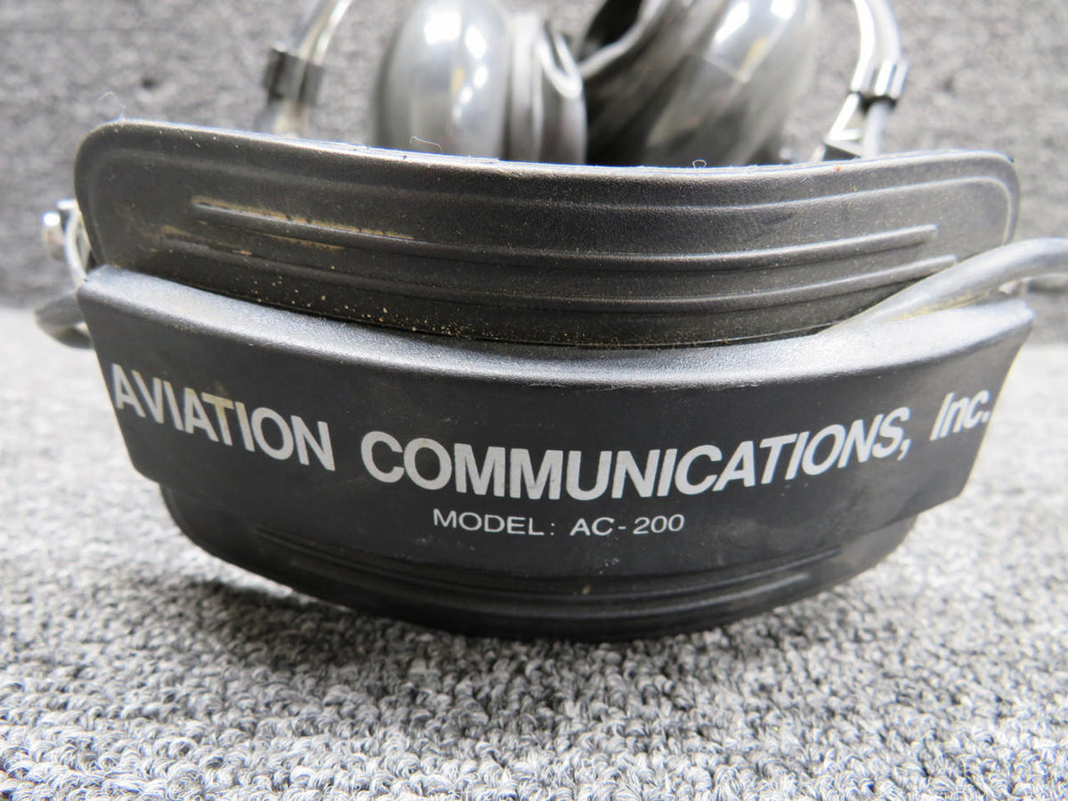 Avcomm AC-200 Avcomm Headphones (Damaged Rubber on Wire)