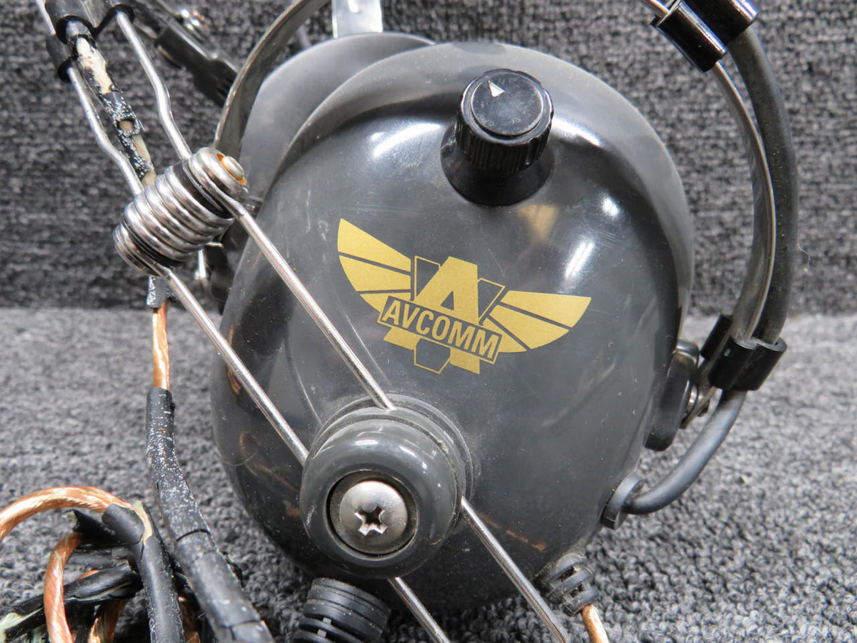 Avcomm AC-200 Avcomm Headphones (Damaged Rubber on Wire)