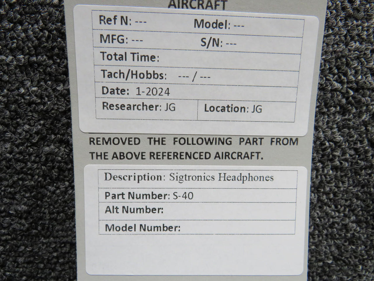 Sigtronics S-40 Sigtronics Headphones
